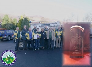Killin Mountain Rescue Team with The Queens Award